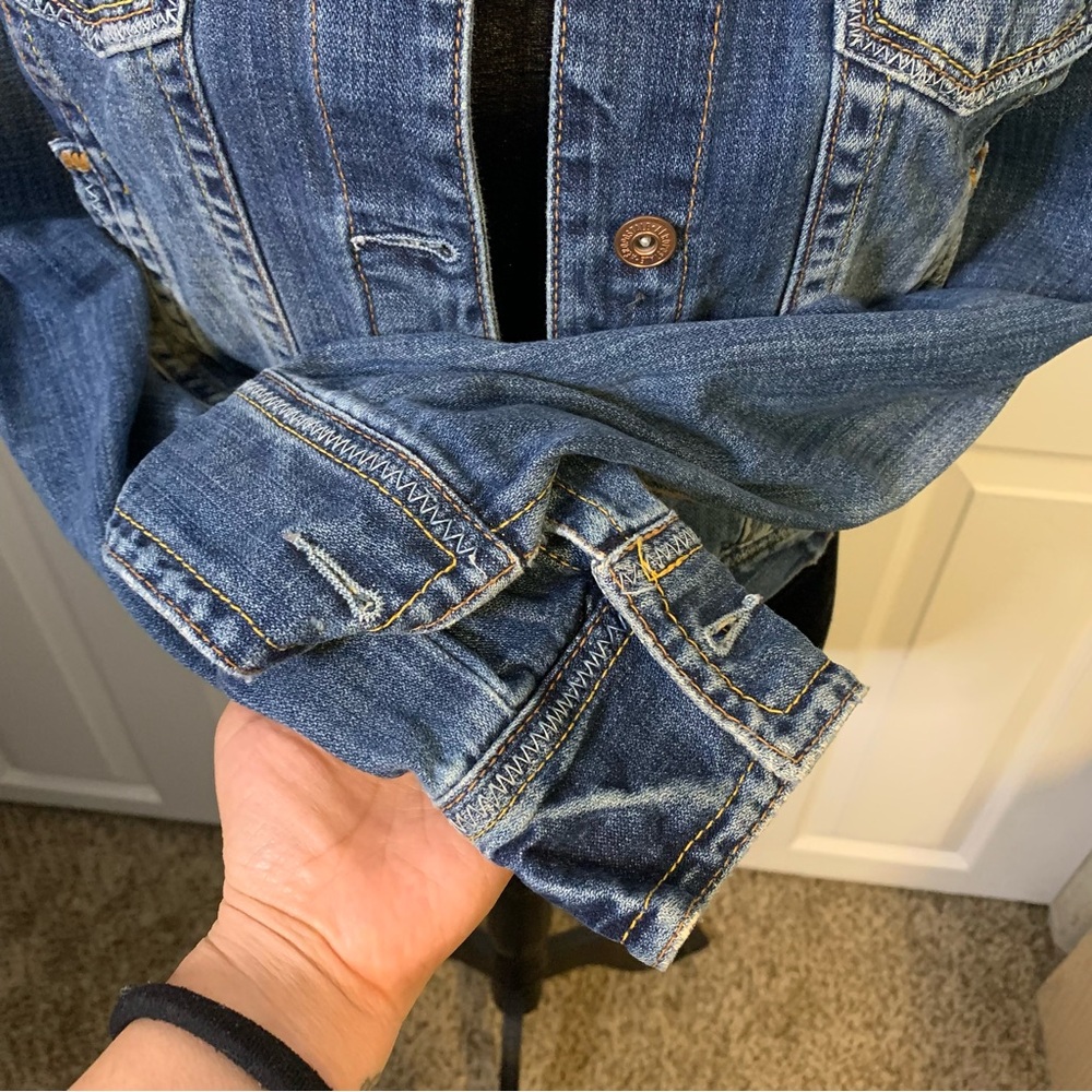 Aeropostale Distressed Denim Jacket - Picture 5 of 7